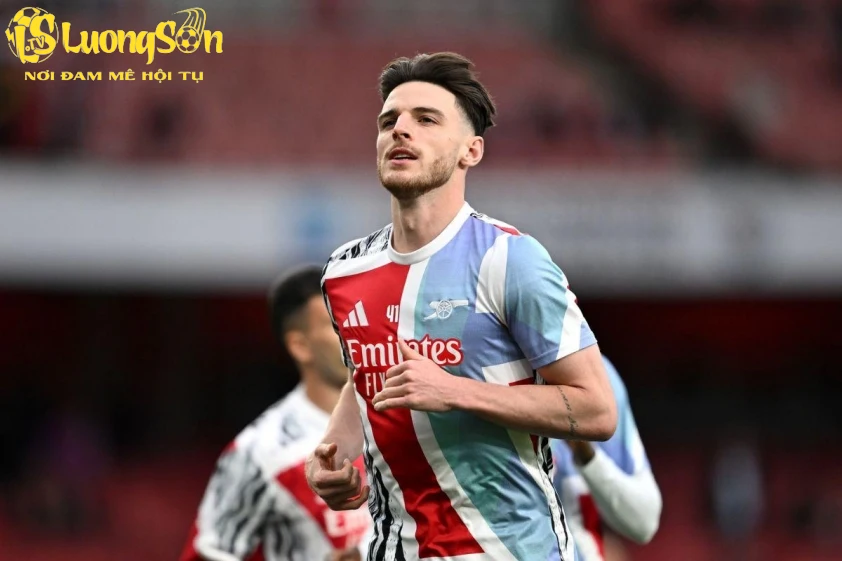 Declan Rice sẽ có trận đấu thứ 100 cho Arsenal. (Ảnh: Trang chủ CLB)